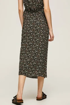 Falda Midi Estampado Floral