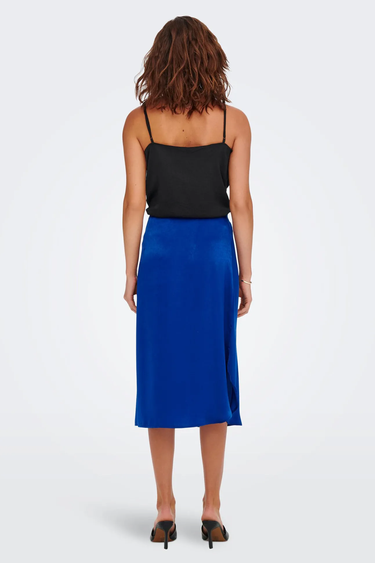 Falda Midi Satinada