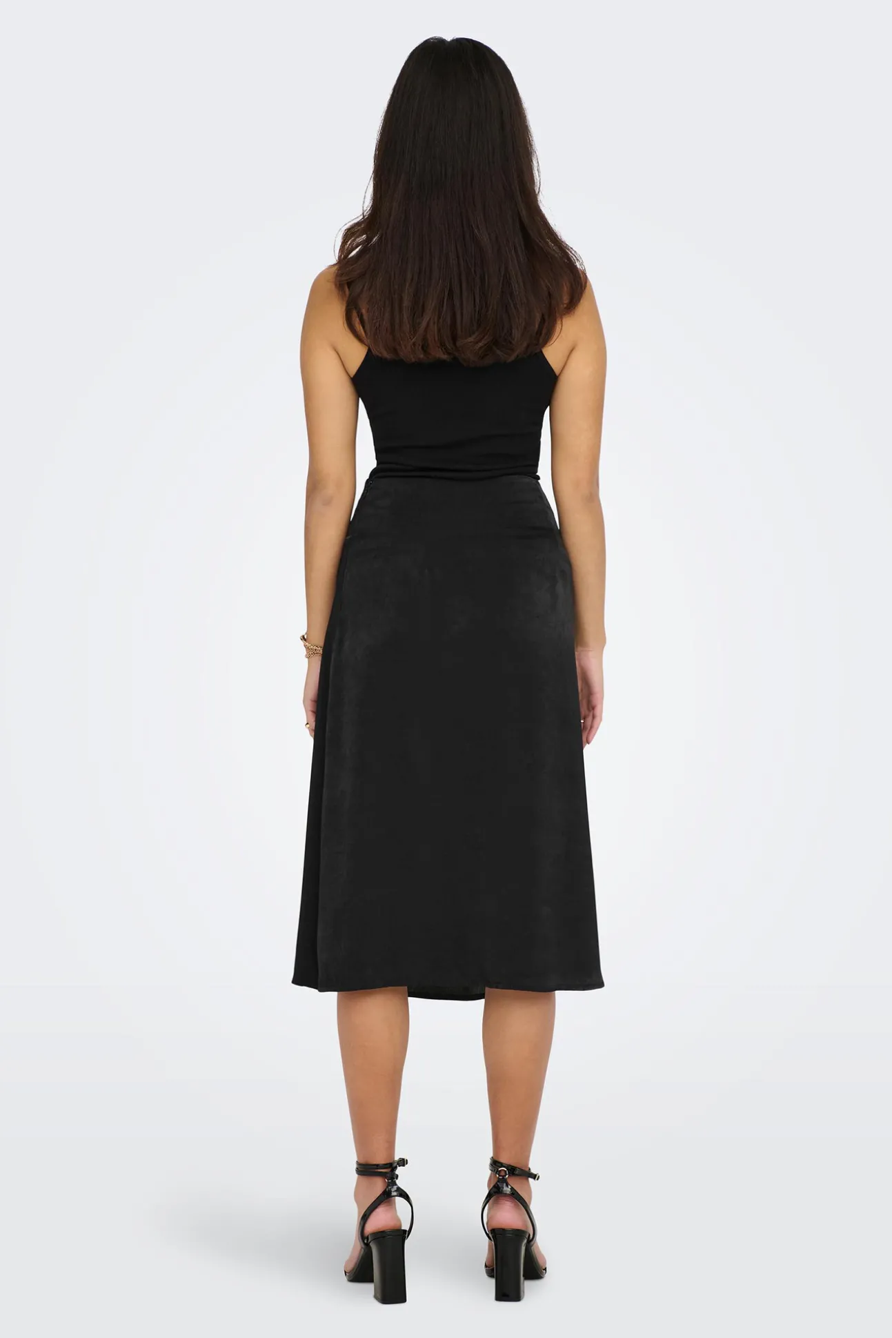 Falda Midi Satinada
