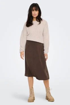 Falda Midi Satinada