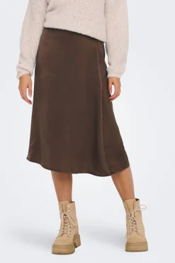 Falda Midi Satinada
