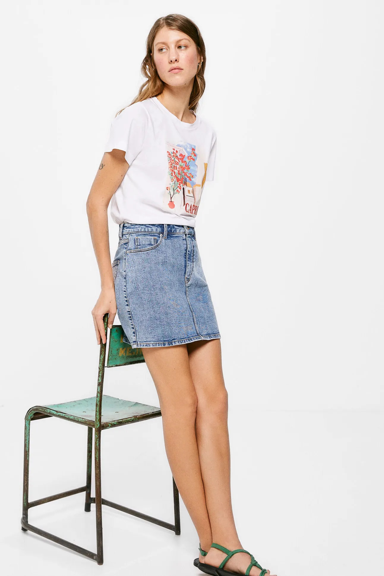 Falda Mini Denim