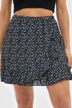 Falda Mini Estampado Flores