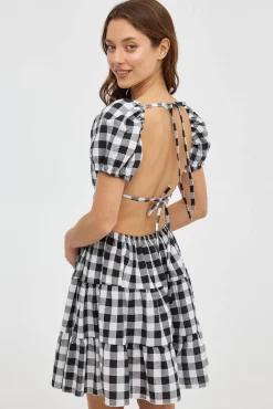 Falda Mini Fruncido Volante