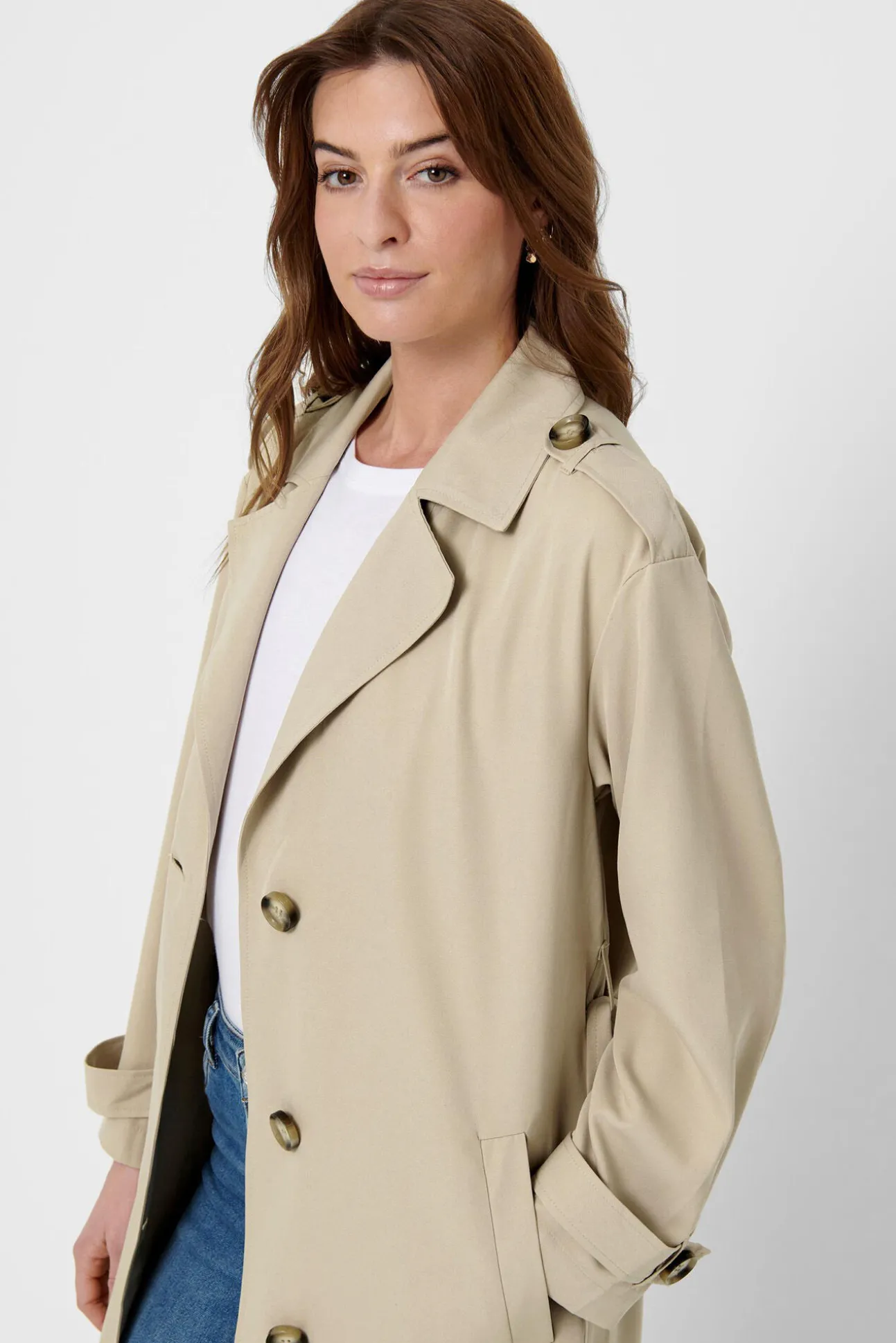 Gabardina Larga Fluida