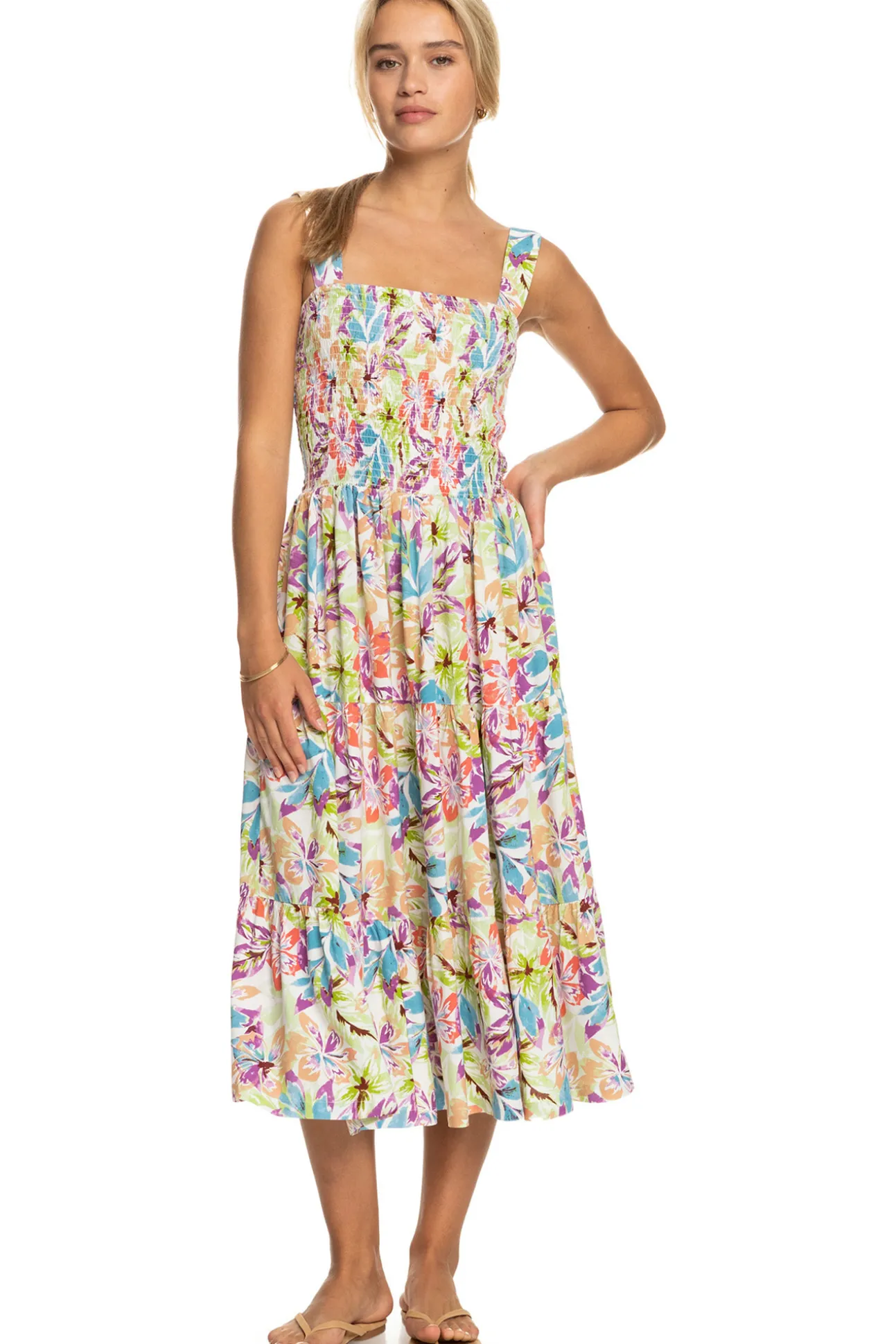 Honeymoon Avenue Printed - Vestido De Longitud Media Para Mujer