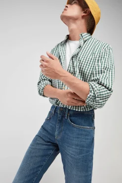 Jeans Rectos Entallados Vintage