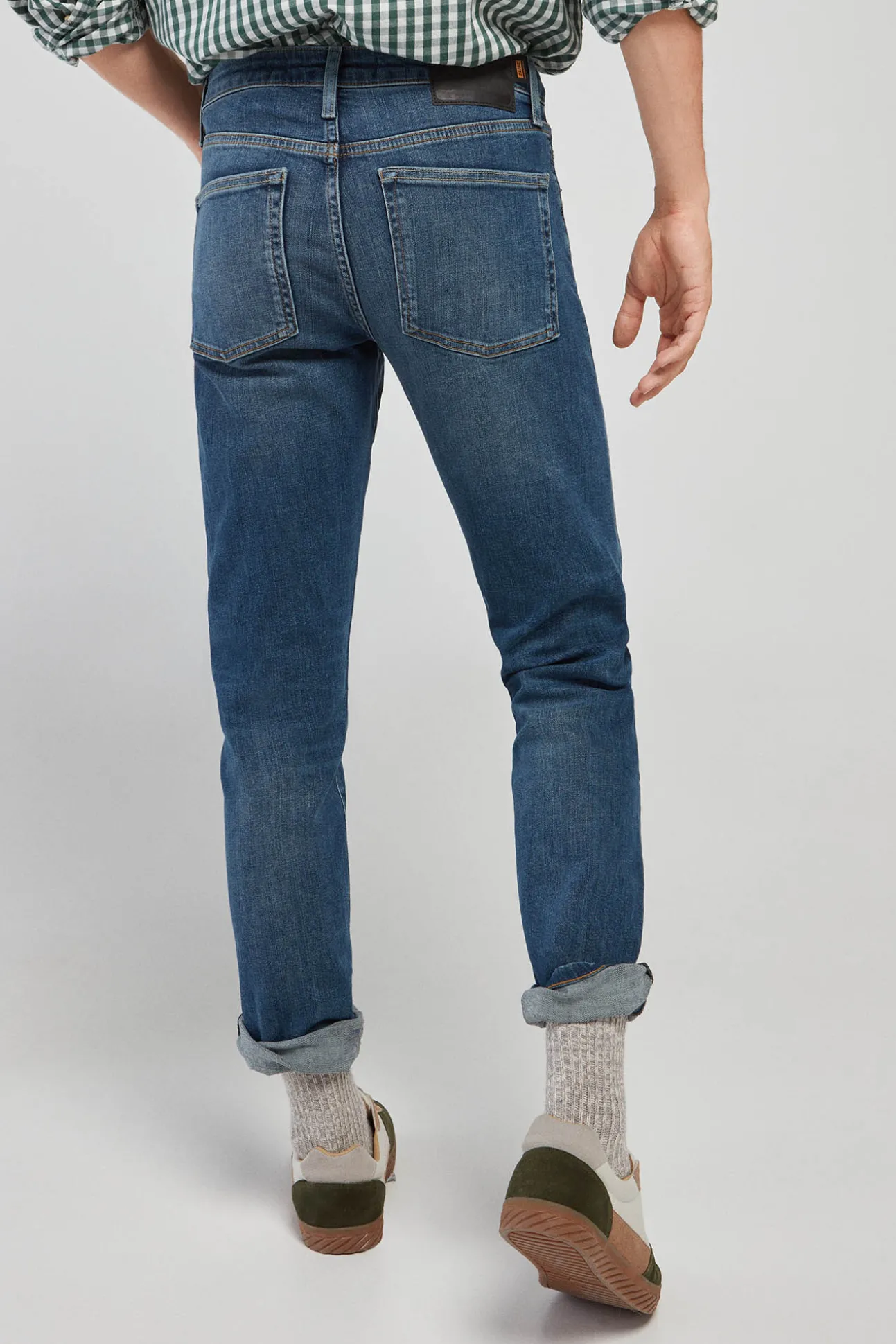 Jeans Rectos Entallados Vintage