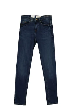 Jeans Skinny Lavado Oscuro Ensuciado