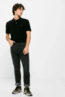 Jeans Skinny Negro Lavado