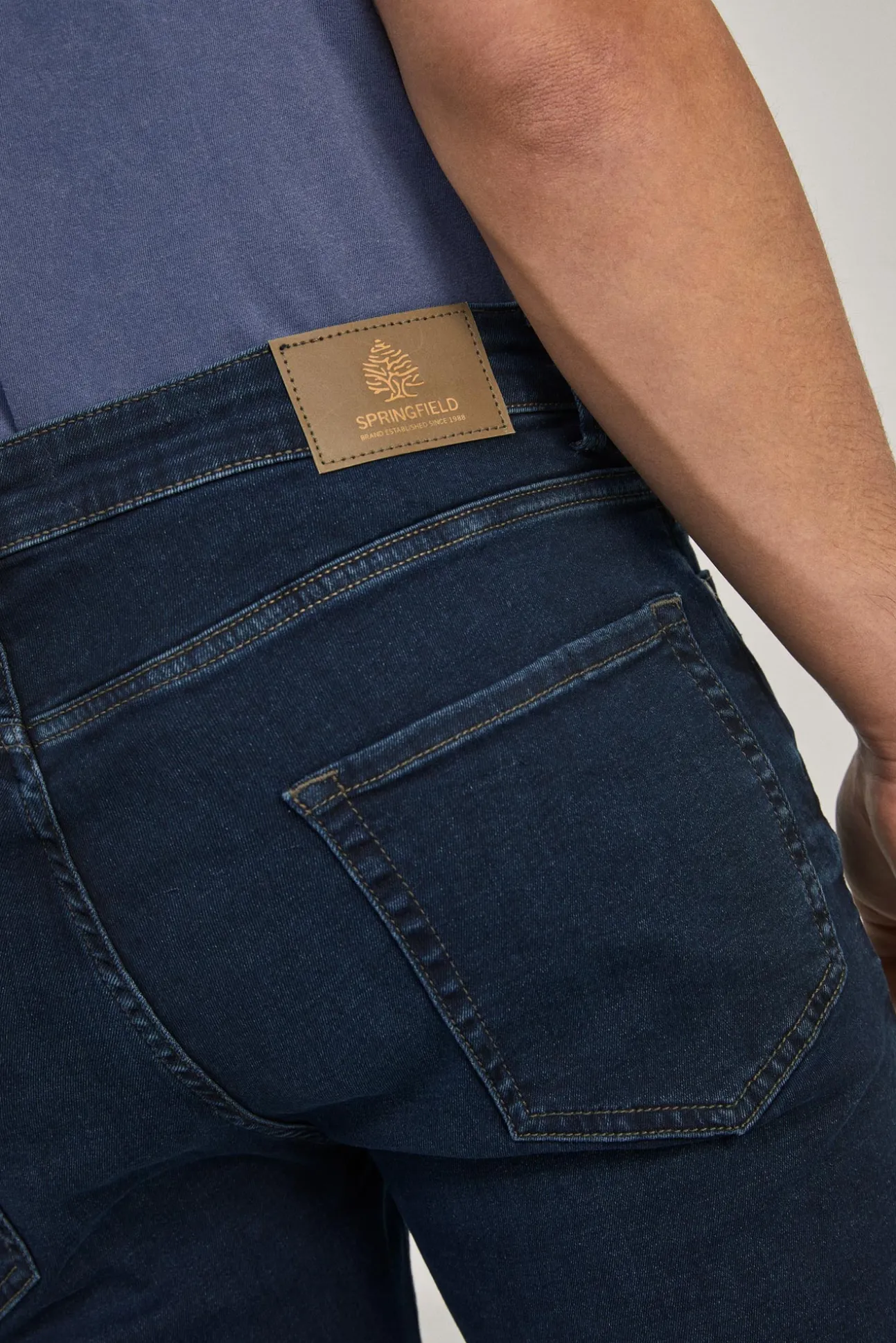 Jeans Skinny Oscuro Lavado