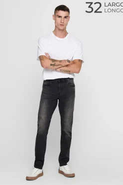 Jeans Slim Gris Oscuro