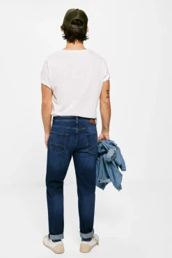 Jeans Slim Lavado Medio Oscuro