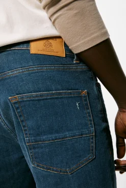 Jeans Slim Ligero Lavado Medio Oscuro