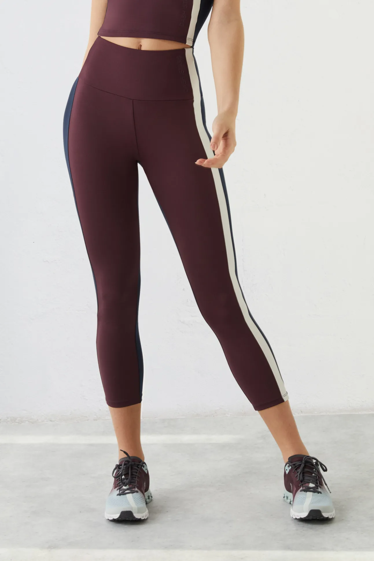 Leggings Crop Block 4D Stretch