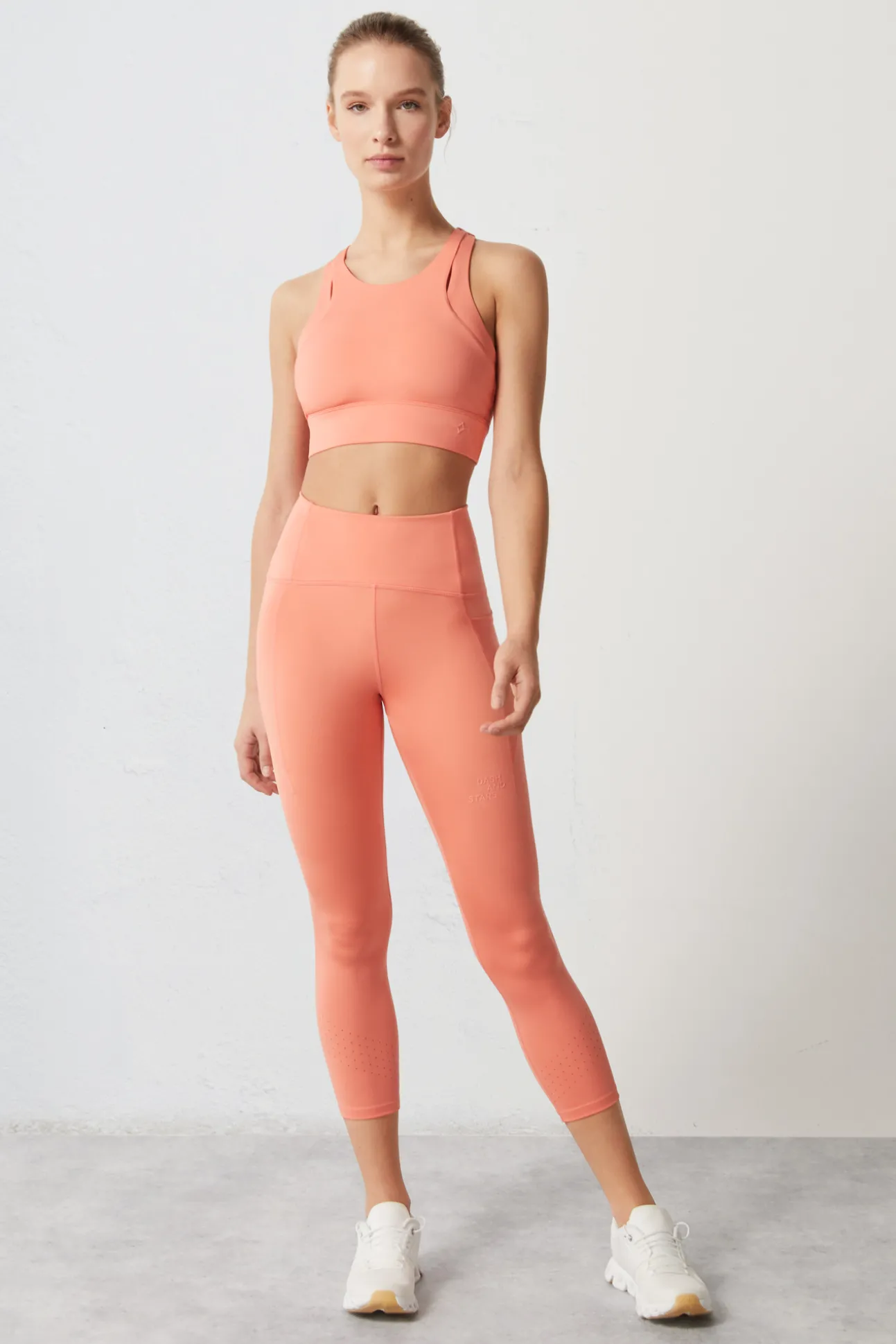 Leggings Crop Coral 4D Stretch