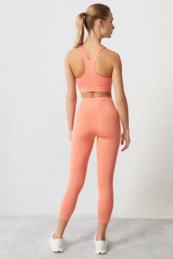 Leggings Crop Coral 4D Stretch