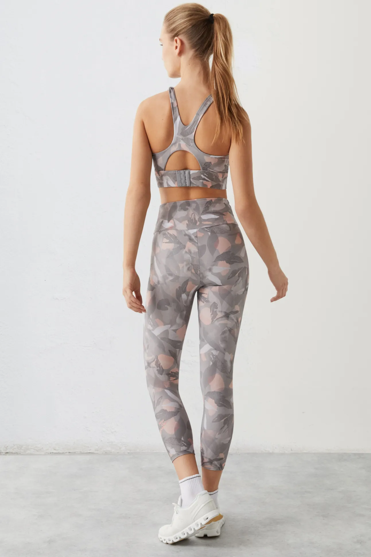 Leggings Crop Flores 4D Stretch