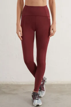 Leggings Largos Granate 4D Stretch