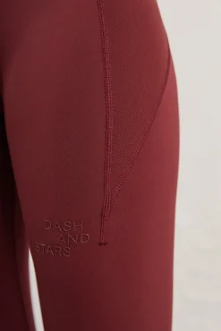 Leggings Largos Granate 4D Stretch