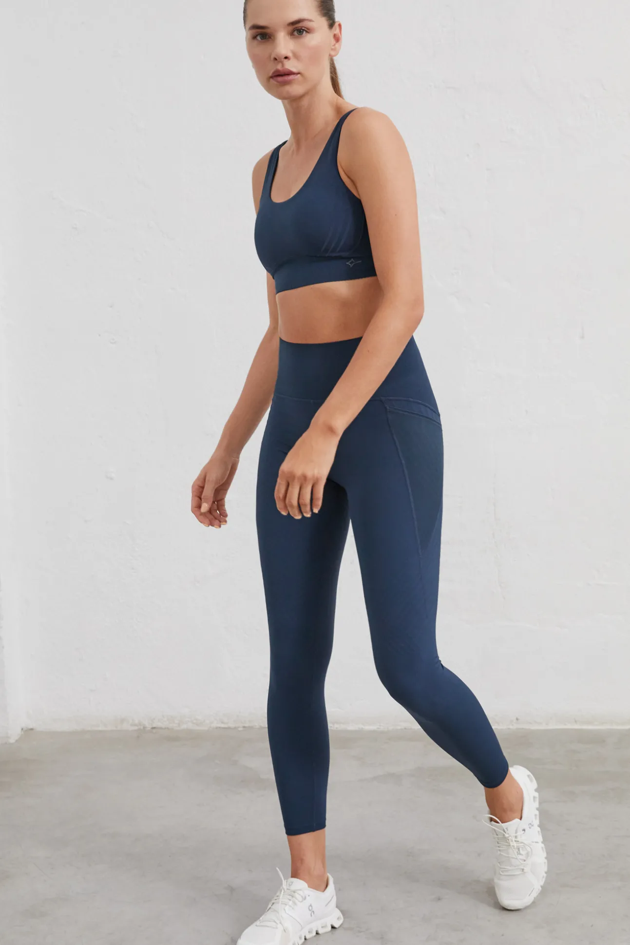 Leggings Largos Marino Power Sculpt