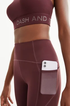 Leggings Largos Morado 4D Stretch