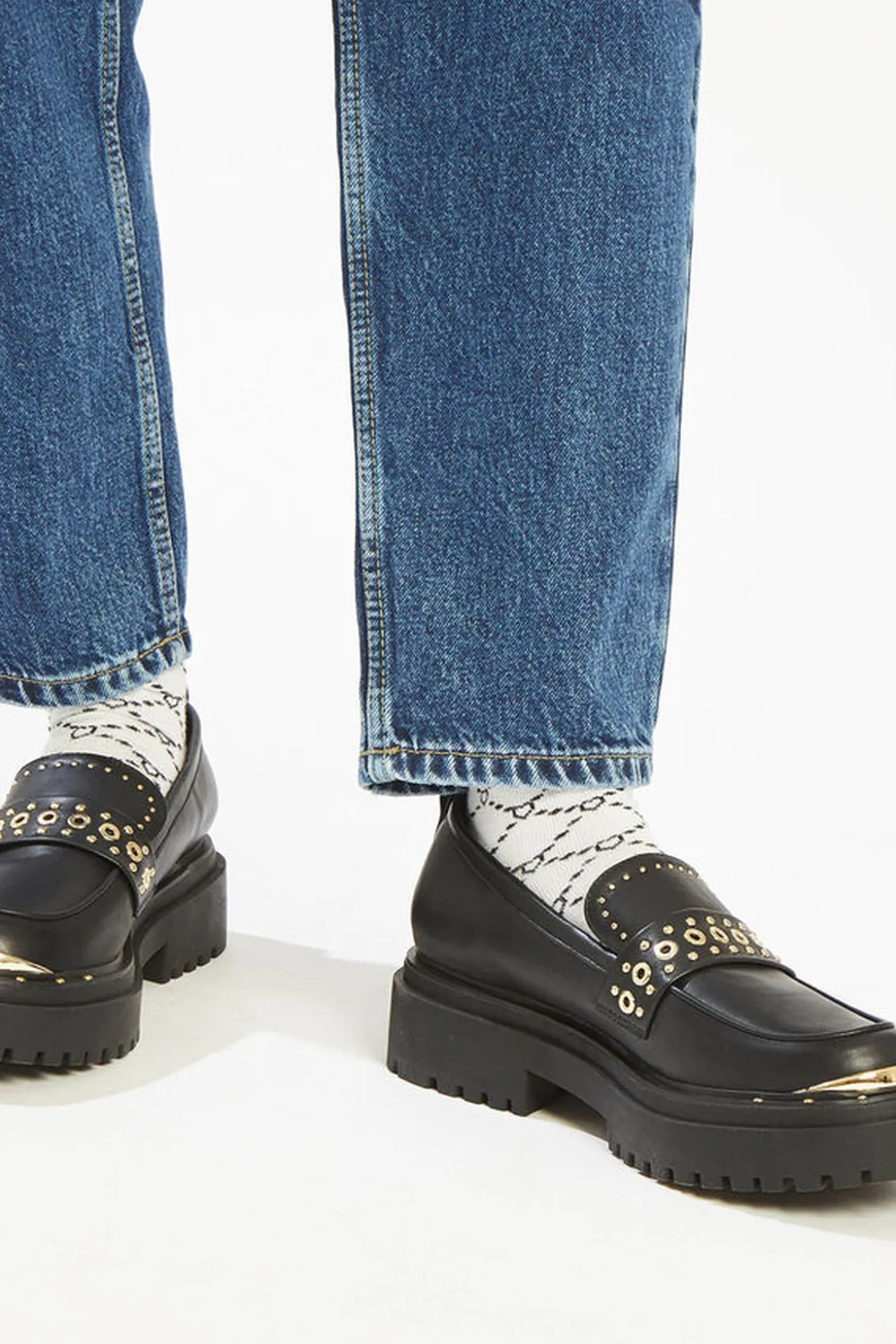 Mocasines Polipiel Con Tachuelas