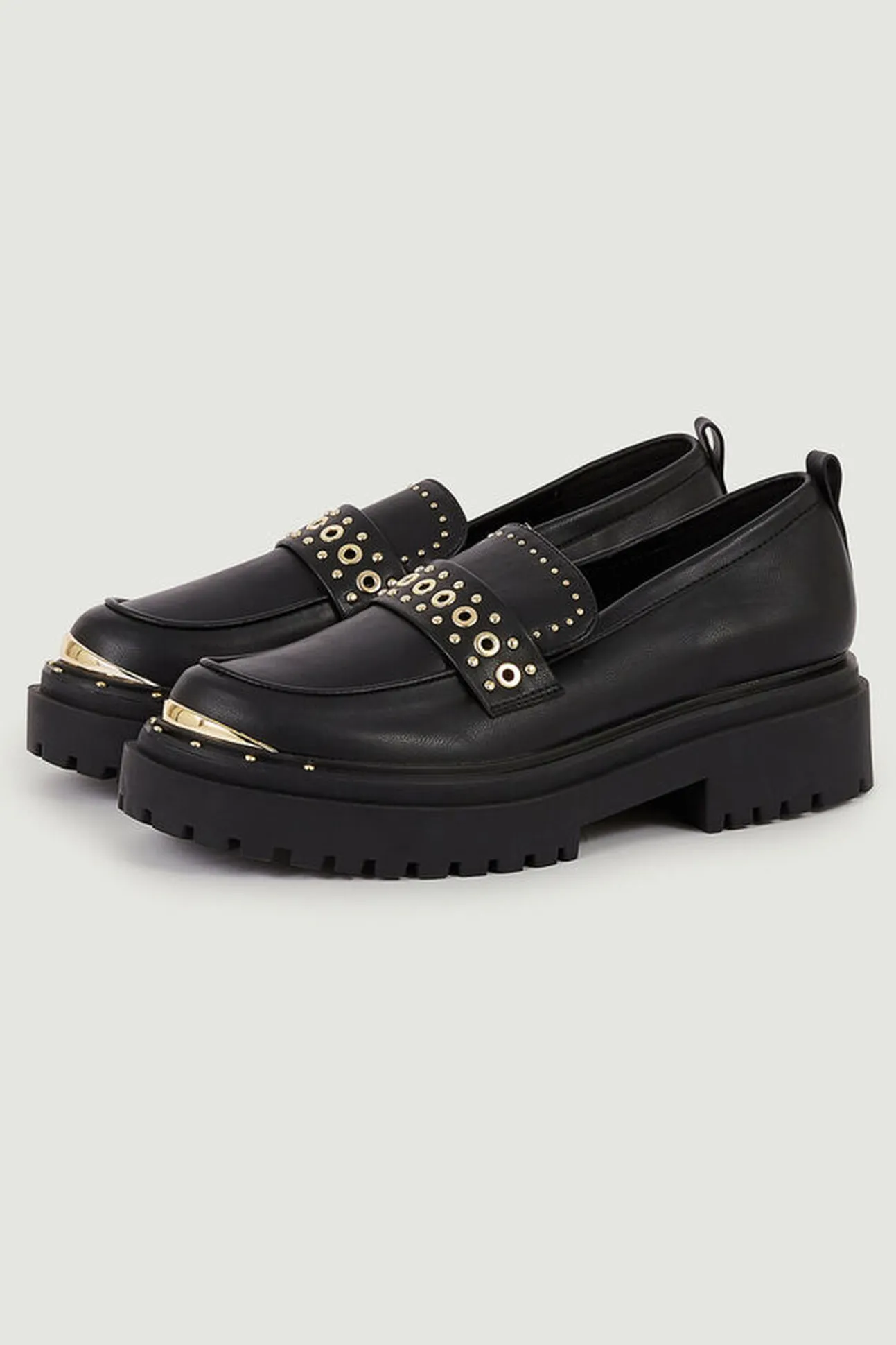 Mocasines Polipiel Con Tachuelas