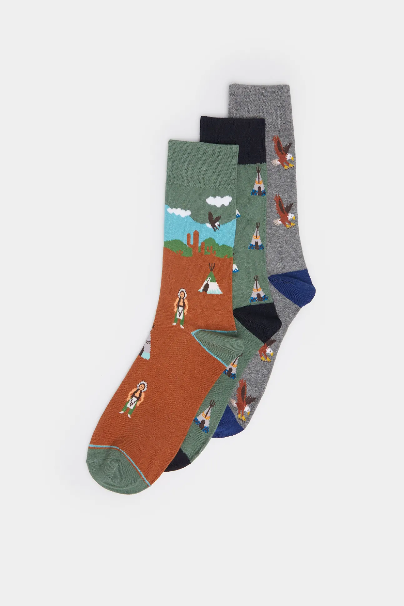 Pack 3 Calcetines Altos World West
