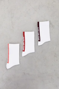 Pack 3 Calcetines Cortos Tecnicos Logo Blanco