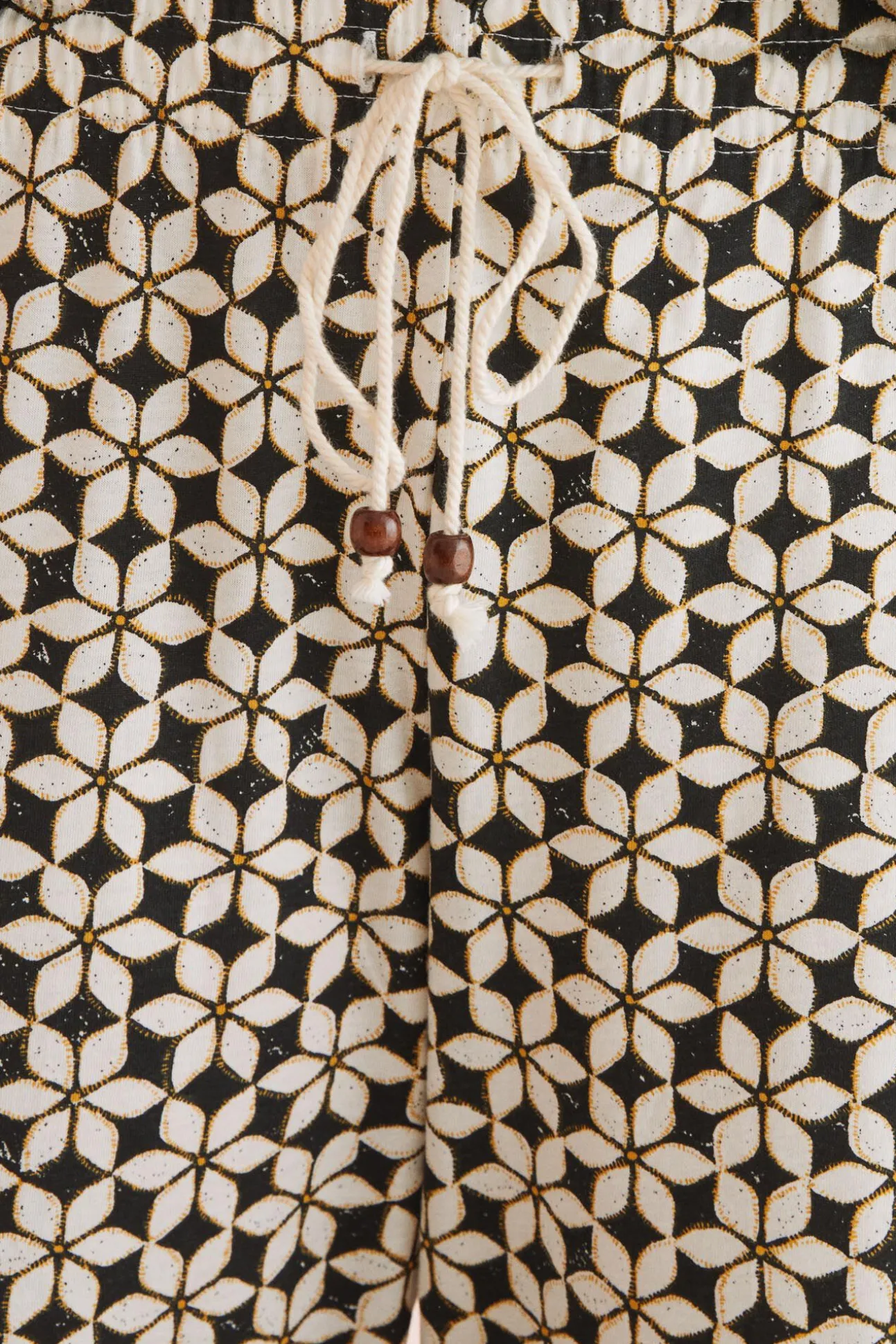 Pantalon 100% Algodon Estampado Geometrico