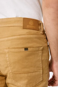 Pantalon 5 Bolsillo Color Skinny Lavado