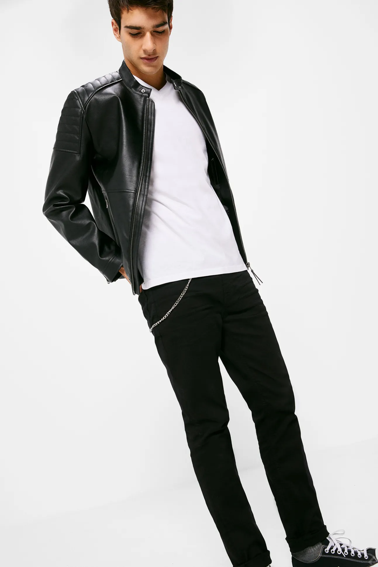 Pantalon 5 Bolsillo Color Skinny Lavado