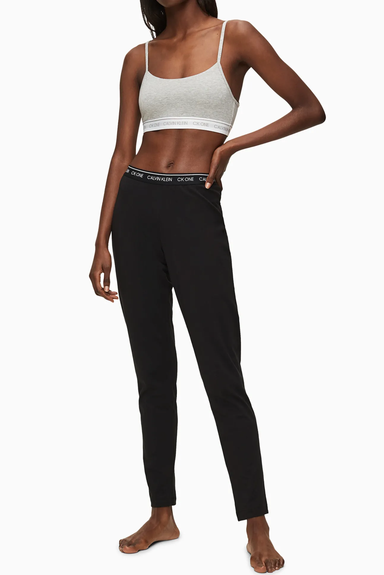Pantalon De Algodon Con Cinturilla Elastica De Calvin Klein