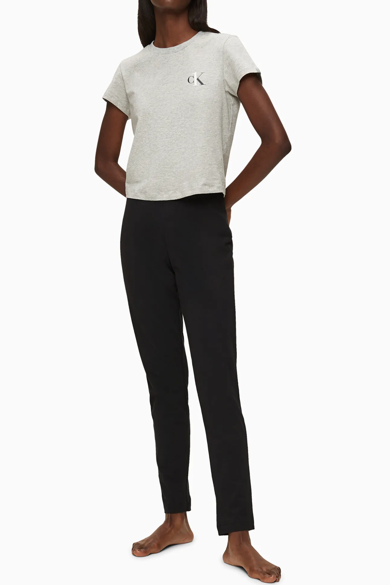 Pantalon De Algodon Con Cinturilla Elastica De Calvin Klein
