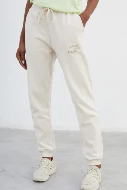 Pantalon Jogger 100% Algodon Blanco