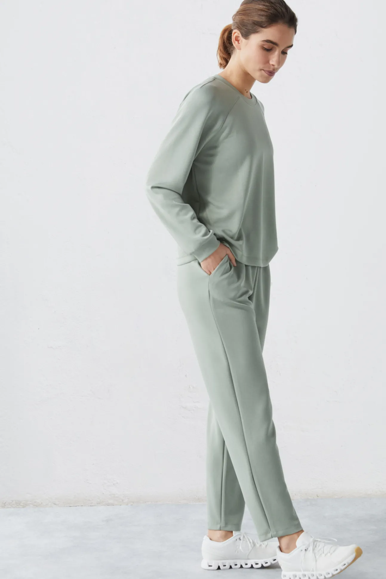 Pantalon Jogger Felpa Soft Verde