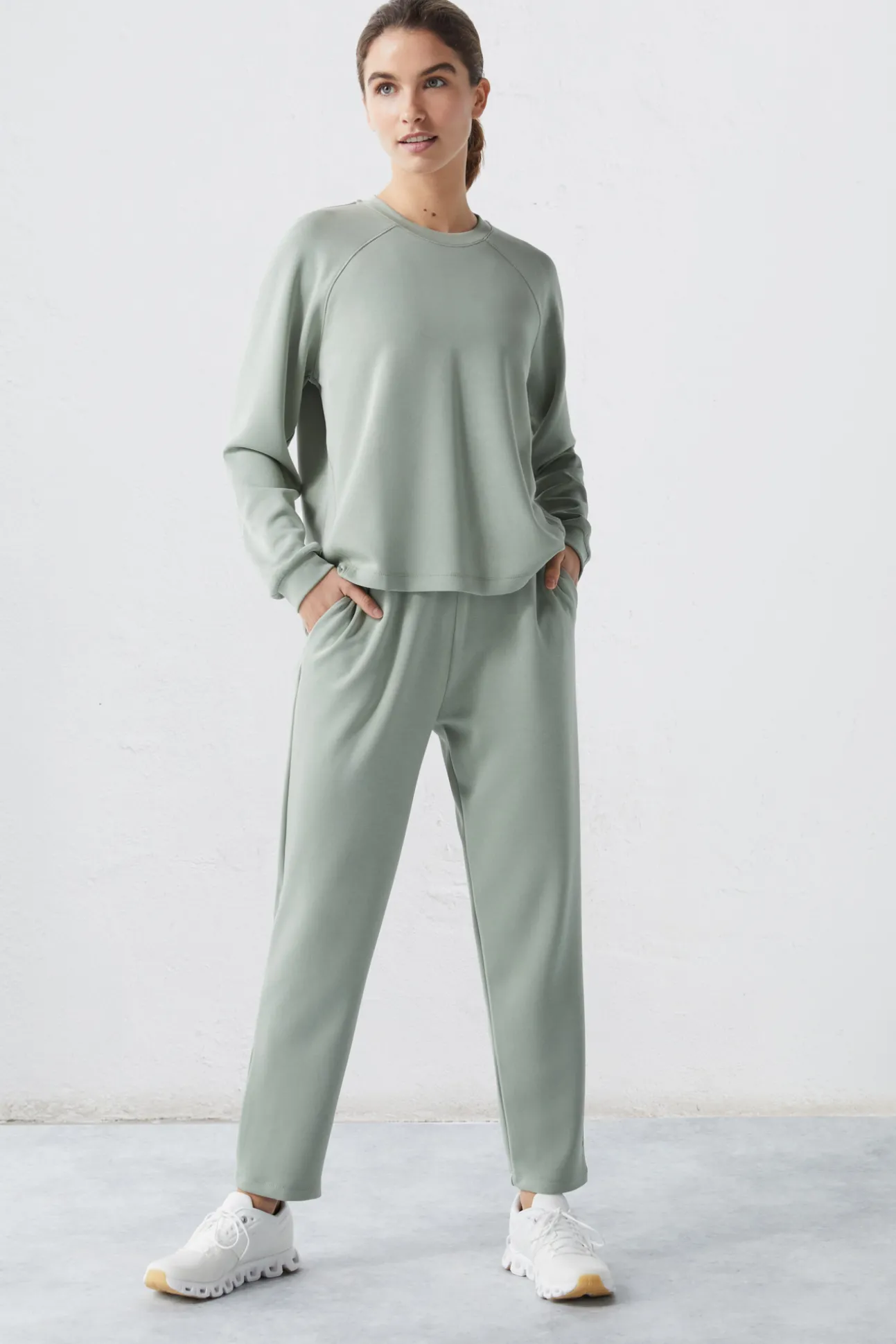 Pantalon Jogger Felpa Soft Verde