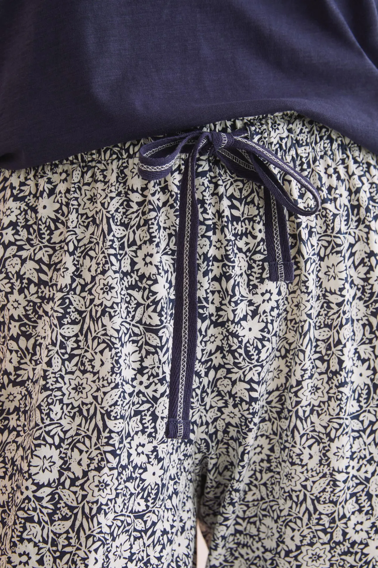 Pantalon Largo 100% Algodon Flores