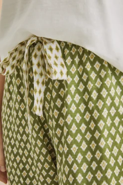 Pantalon Largo Carrot 100% Algodon Estampado