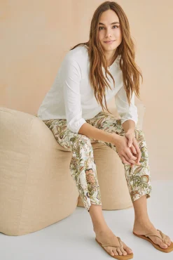 Pantalon Largo Recto Estampado