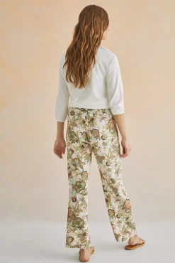 Pantalon Largo Recto Estampado