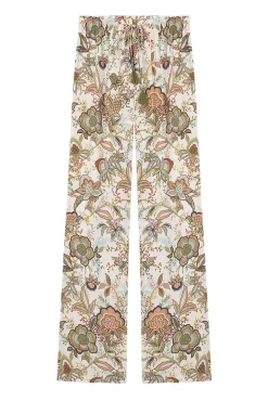 Pantalon Largo Recto Estampado