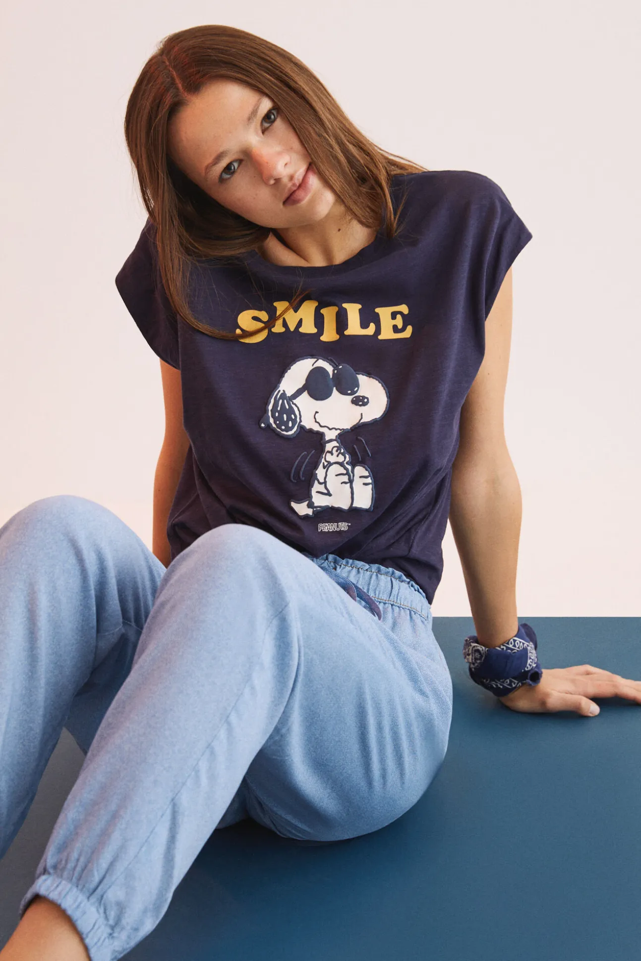 Pantalon Largo Viscosa Efecto Denim