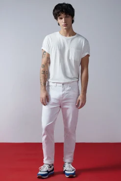 Pantalon Slim 5 Bolsillos Color