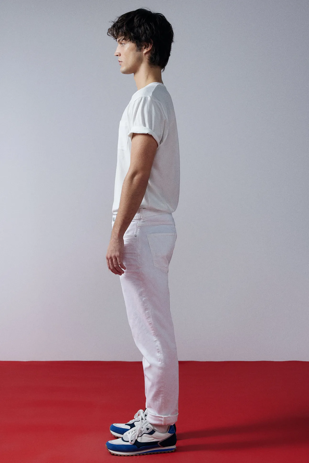 Pantalon Slim 5 Bolsillos Color