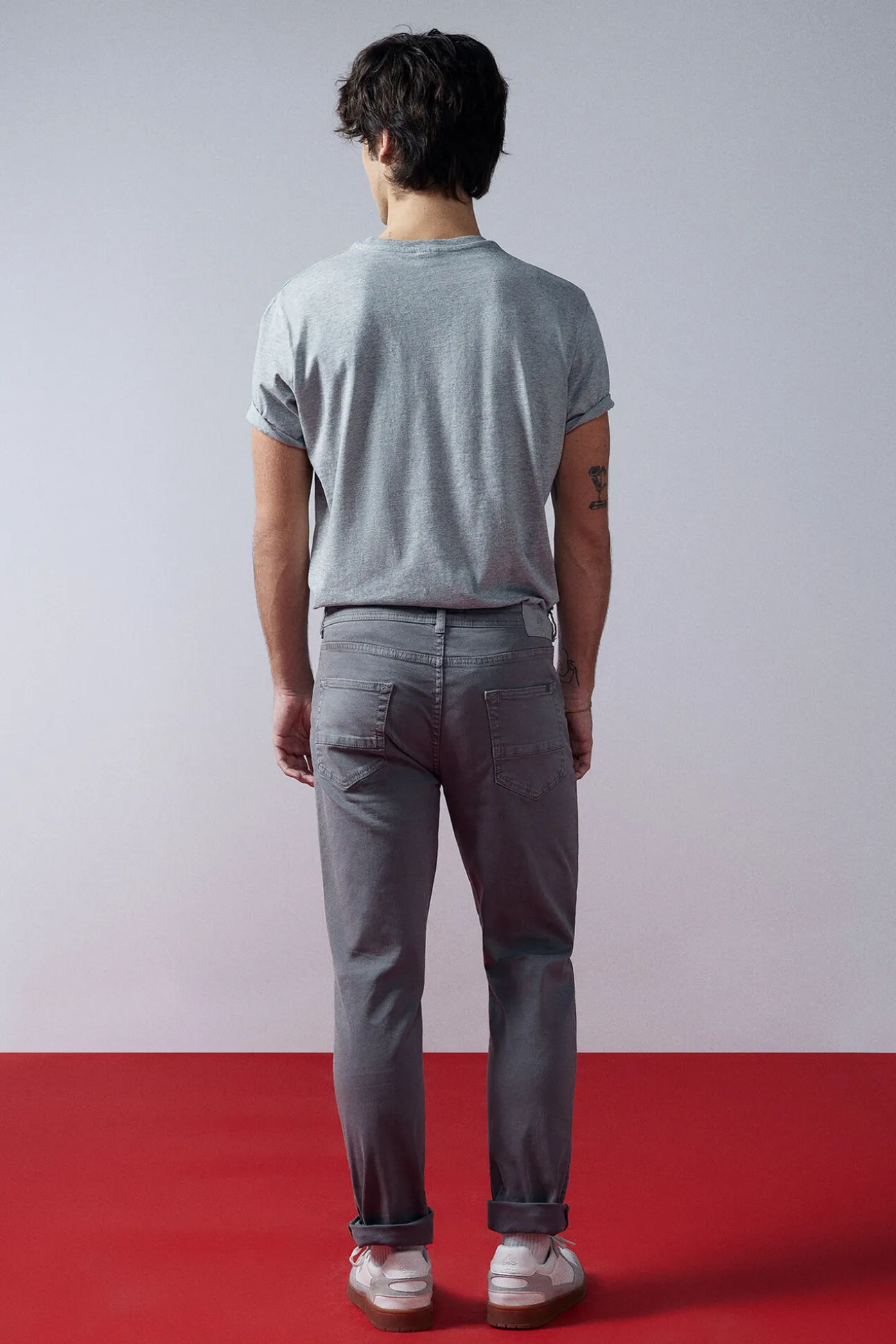 Pantalon Slim 5 Bolsillos Color