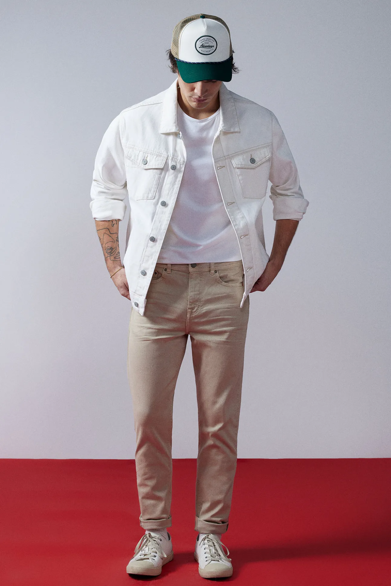 Pantalon Slim 5 Bolsillos Color