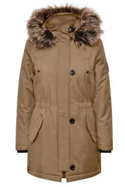 Parka Con Capucha Y Pelo