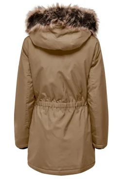 Parka Con Capucha Y Pelo